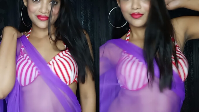 Fantastiske Rekha'S Sensuelle Striptease Vil Gjøre Deg Andpusten