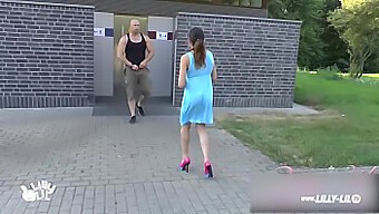 Teen Amateur Gets Her Pussy Pounded In Public