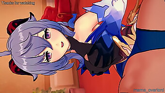 Cartoon Hentai Con Un Toque 3d: Día De Paja Y Paja Con Las Tetas De Ganyu