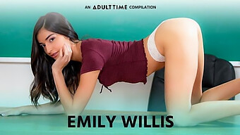 Emily Willis和她的情人进行粗暴的性行为和内射动作