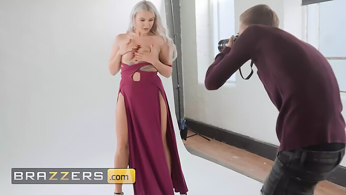 عکسبرداری صمیمی لانا رز منجر به برخورد غیرمنتظره دهانی و برهنه می شود - Brazzers